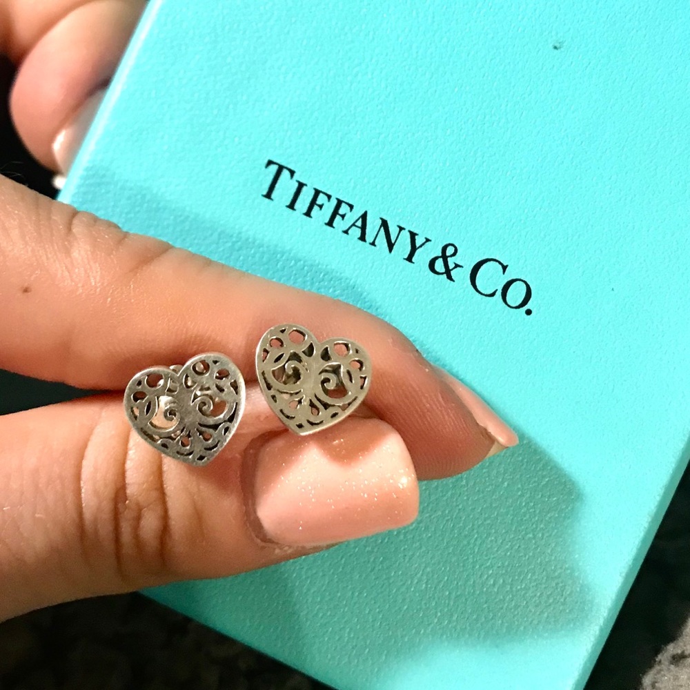 RETIRED Tiffany Enchant silver earrings